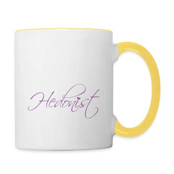 Karma Hedonist - Tasse zweifarbig - Weiß/Gelb - Rechts