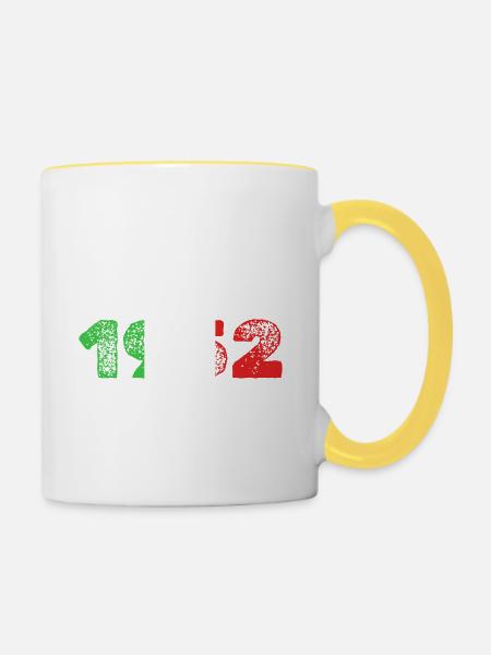 1952 - Tasse zweifarbig - Weiß/Gelb