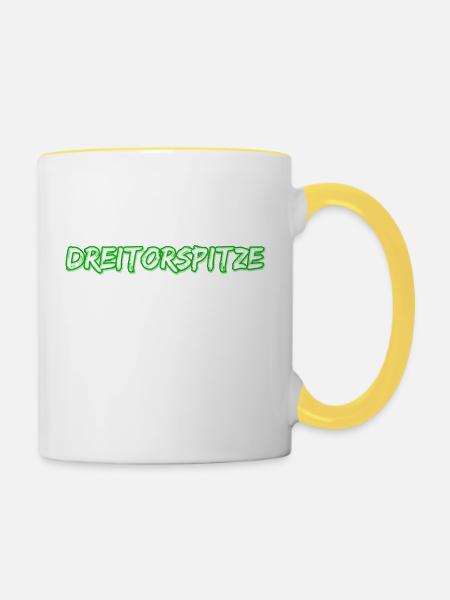 Trekking Dreitorspitze - Tasse zweifarbig - Weiß/Gelb