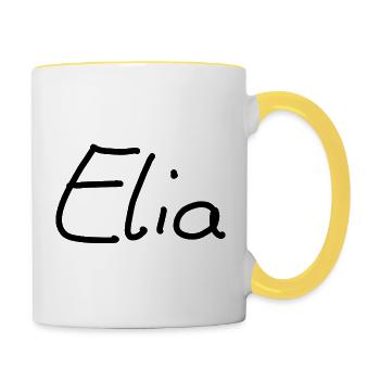 Elia - Contrasting Mug - white/yellow - Right
