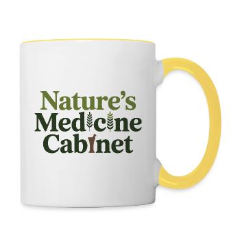Herbalist Natures Medicine Cabinet Professional  - Contrasting Mug - white/yellow - Right
