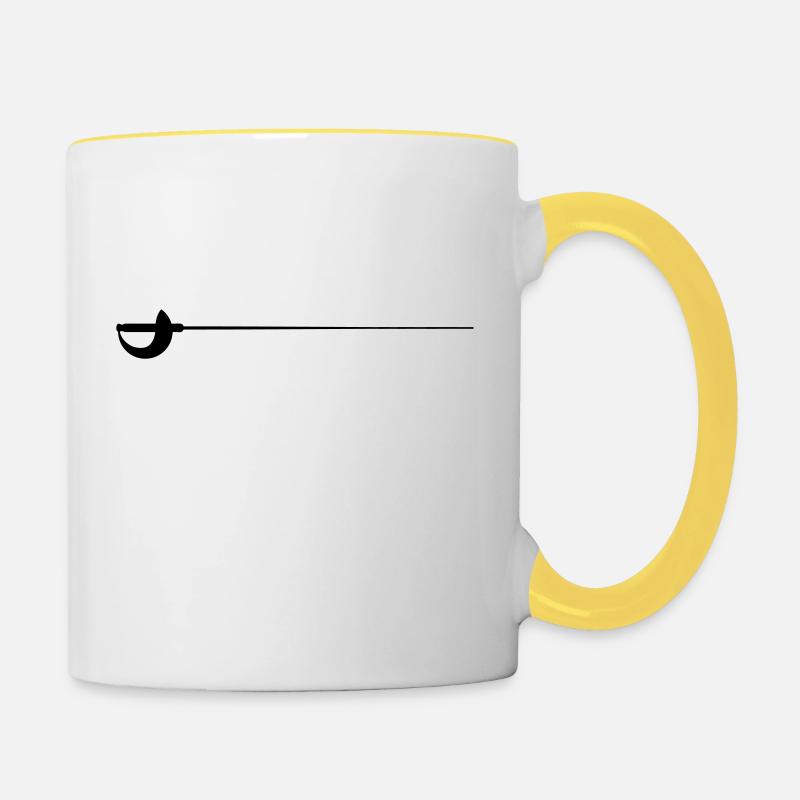 Sabre - Mug contrasté - blanc/jaune
