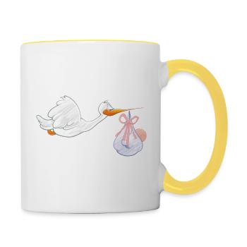 baby337 - Contrasting Mug - white/yellow - Right