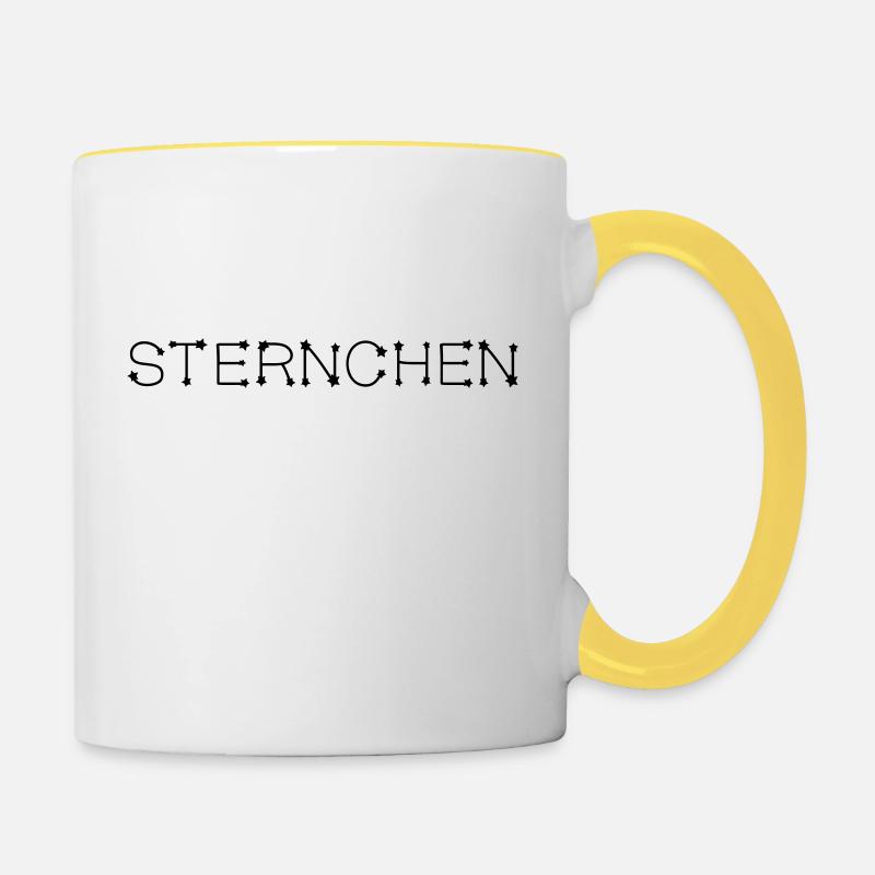 asterisk - Contrasting Mug - white/yellow