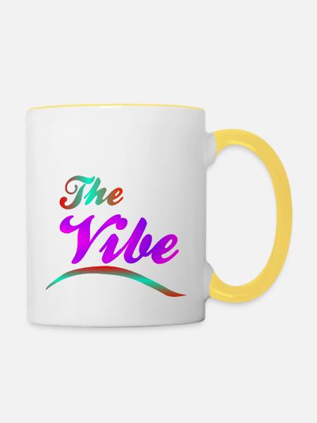 The Vibe - Tasse zweifarbig - Weiß/Gelb