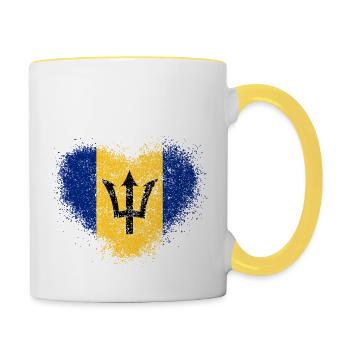 Barbados - Contrasting Mug - white/yellow - Right