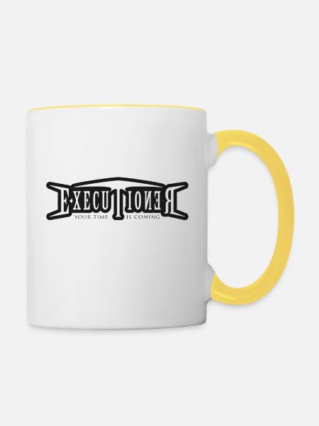 executioner - Tasse zweifarbig - Weiß/Gelb