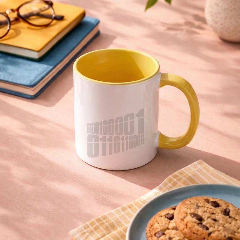 Binär Code Programm Sprache Tasse zweifarbig
