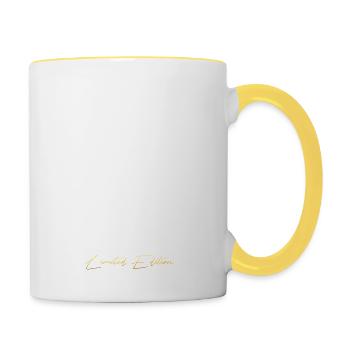 May Legends Gift white - Contrasting Mug - white/yellow - Right