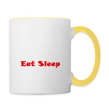 Skateboard SUP Surfing - Contrasting Mug - white/yellow - Right