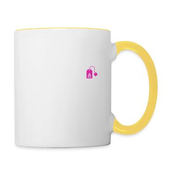Tea athlon - Tasse zweifarbig - Weiß/Gelb - Rechts