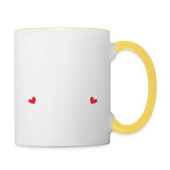 Je Suis Une Mamie Parfaite - Mug contrasté - blanc/jaune - Droite