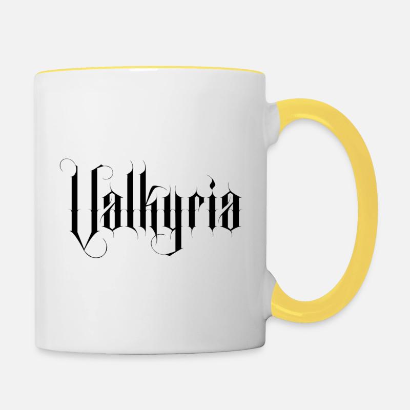 Valkyrie - Mug contrasté - blanc/jaune