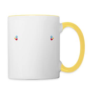 Inclusion Matters Inspirational Teacher Quote - Contrasting Mug - white/yellow - Right