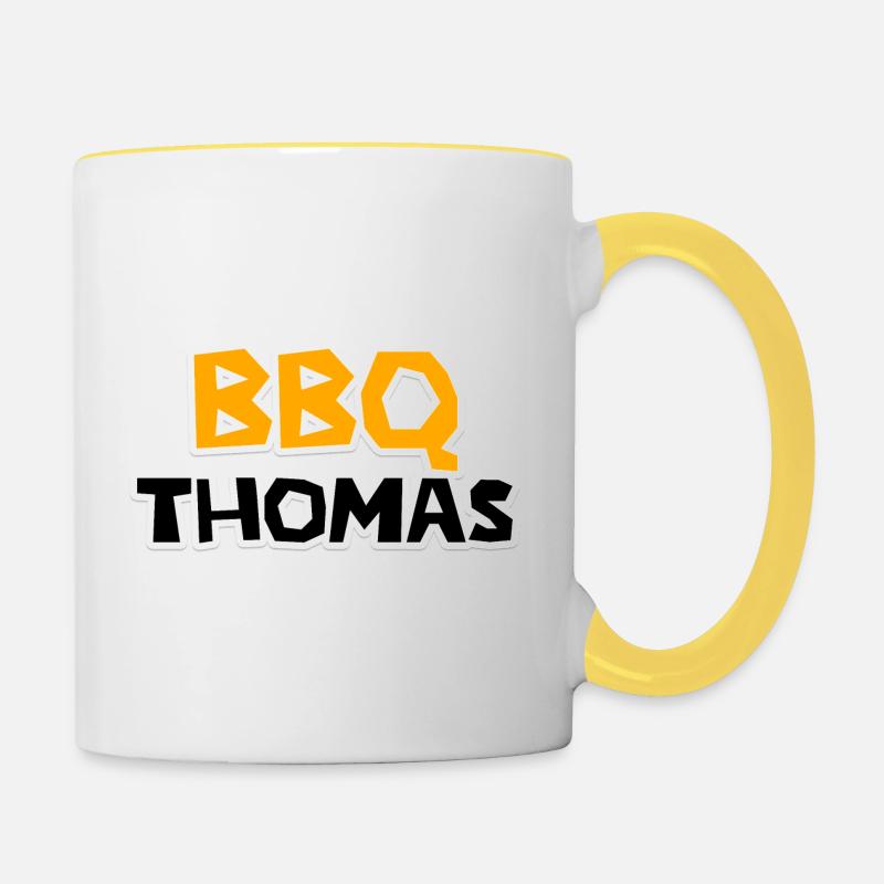Thomas BBQ Master - Contrasting Mug - white/yellow
