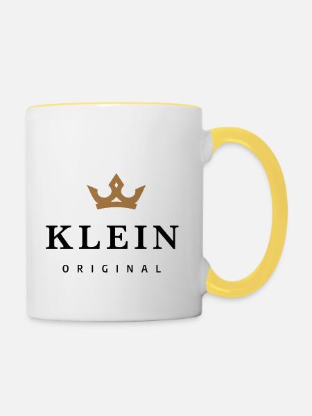 Klein - Tasse zweifarbig - Weiß/Gelb