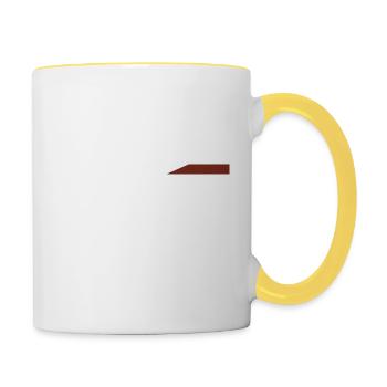 New York - Mug contrasté - blanc/jaune - Droite
