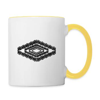 My style - Contrasting Mug - white/yellow - Right