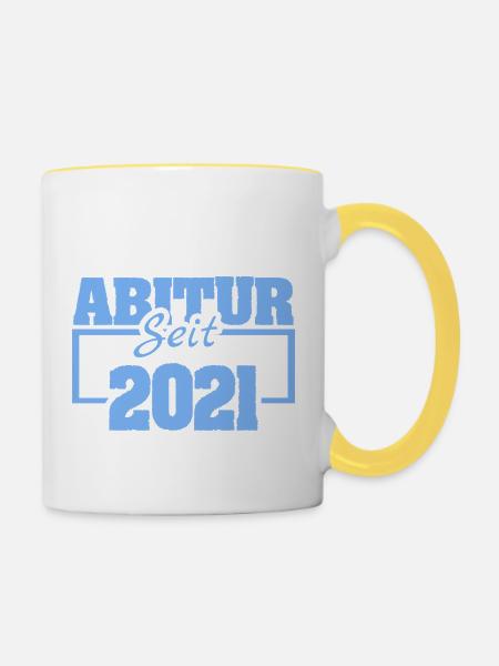 2021 - Tasse zweifarbig - Weiß/Gelb
