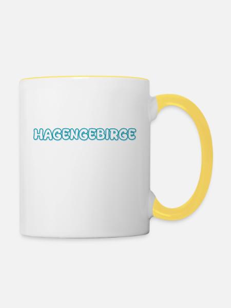 Trekking Hagengebirge - Tasse zweifarbig - Weiß/Gelb