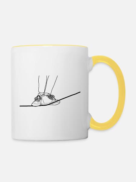 Balance - Tasse zweifarbig - Weiß/Gelb