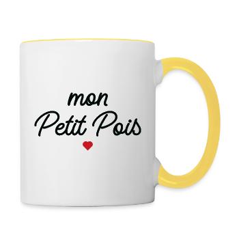 My Pea Heart - Contrasting Mug - white/yellow - Right