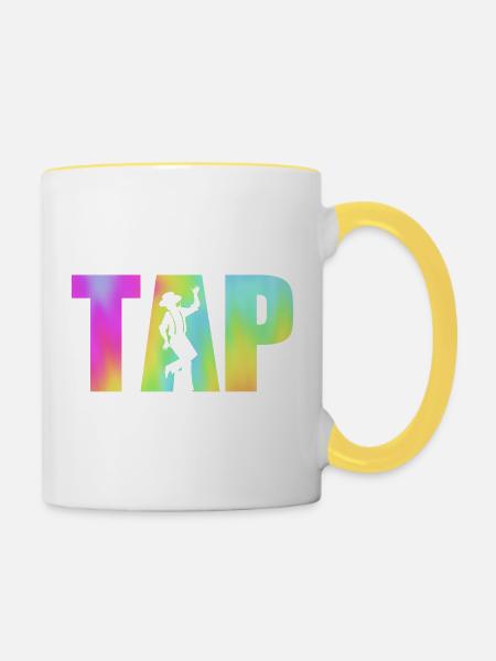 Tanzlehrer - Tasse zweifarbig - Weiß/Gelb