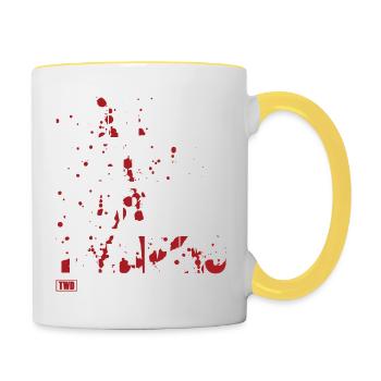 FIGHT THE DEAD FEAR THE LIVING - Tasse zweifarbig - Weiß/Gelb - Rechts