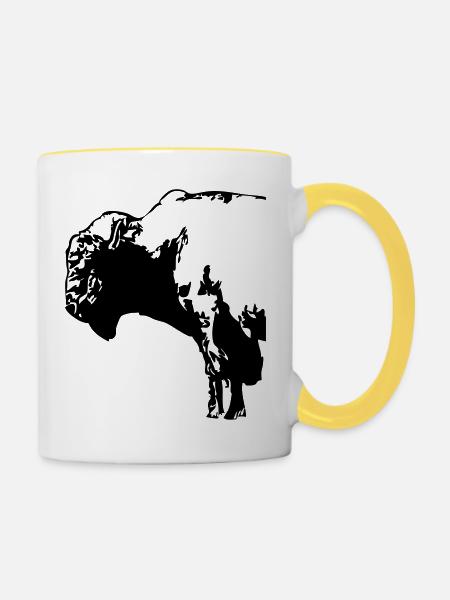 Buffalo - Bull - Tasse zweifarbig - Weiß/Gelb
