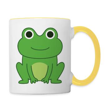 Frog - Contrasting Mug - white/yellow - Right