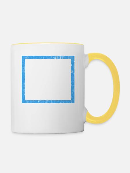 la science est l’élément de confusion - Mug contrasté - blanc/jaune