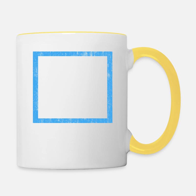 la science est l’élément de confusion - Mug contrasté - blanc/jaune