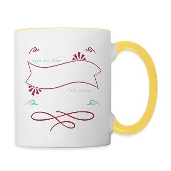 programming language - Contrasting Mug - white/yellow - Right