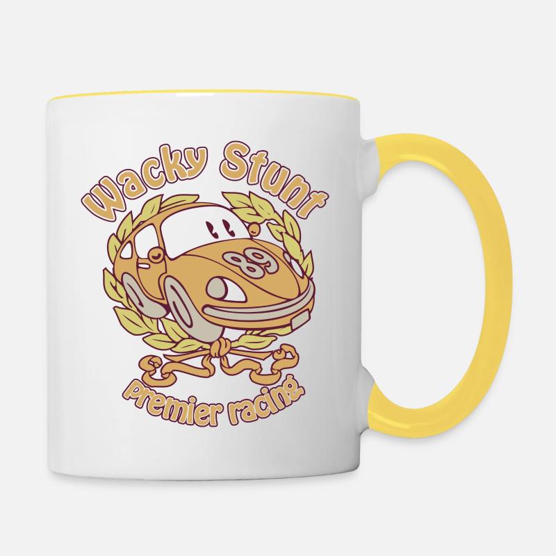 Graphics8 - Contrasting Mug - white/yellow