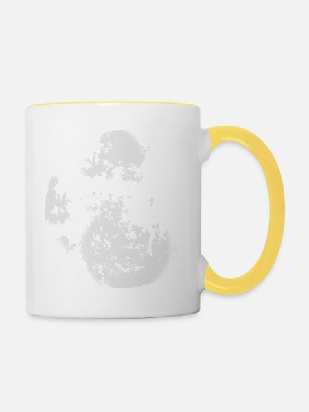 Climbing Mountain Alps Outdoor - Contrasting Mug - white/yellow