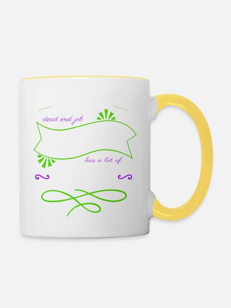 happy bday electrical engineering - Tasse zweifarbig - Weiß/Gelb