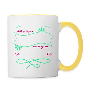 Spécialiste en informatique cliniquetshirts - Mug contrasté - blanc/jaune - Droite