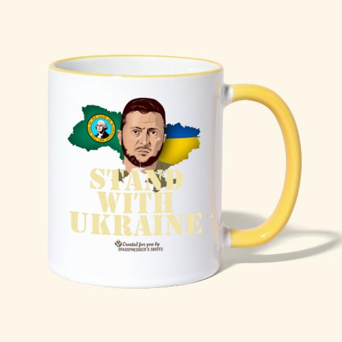 Ukraine Washington - Tasse zweifarbig