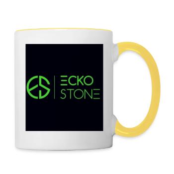 By ecko stone - Tasse zweifarbig - Weiß/Gelb - Rechts