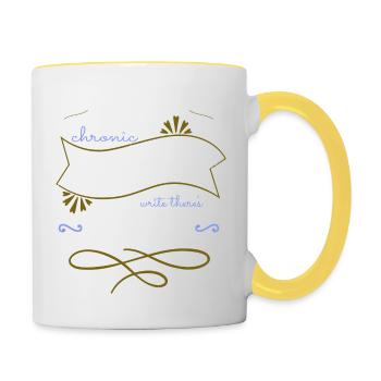 cool drôle citation tasses bday anniversaire cadeau fun - Mug contrasté - blanc/jaune - Droite