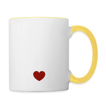 Dancing Dance Music - Contrasting Mug - white/yellow - Right