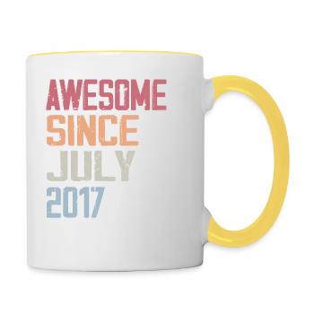 July 2017 Birthday Gift July 2017 - Contrasting Mug - white/yellow - Right