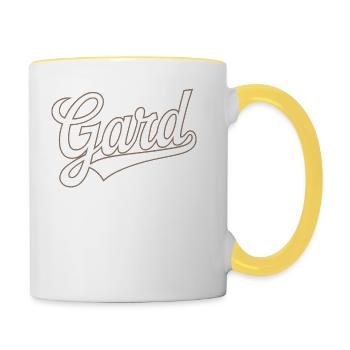 Gard 30 - Mug contrasté - blanc/jaune - Droite