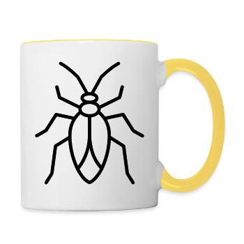 Aphid - Contrasting Mug - white/yellow - Right