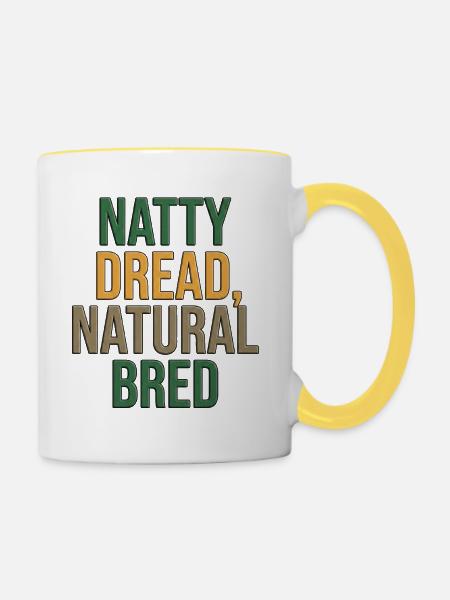Natural Natty - Tasse zweifarbig - Weiß/Gelb