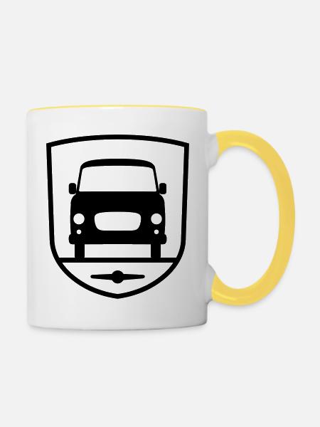 Barkas B1000 Chemnitz - Tasse zweifarbig - Weiß/Gelb