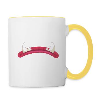 Grrrrrrr - Mug contrasté - blanc/jaune - Droite