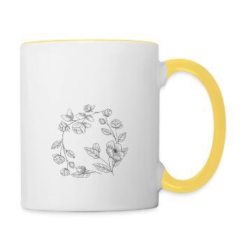 rosary - Contrasting Mug - white/yellow - Right