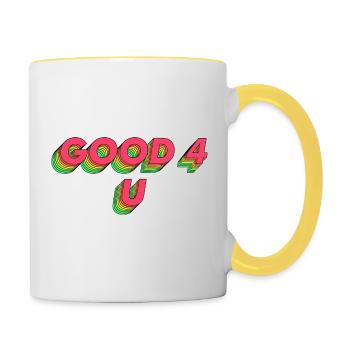 Good 4 U - Contrasting Mug - white/yellow - Right