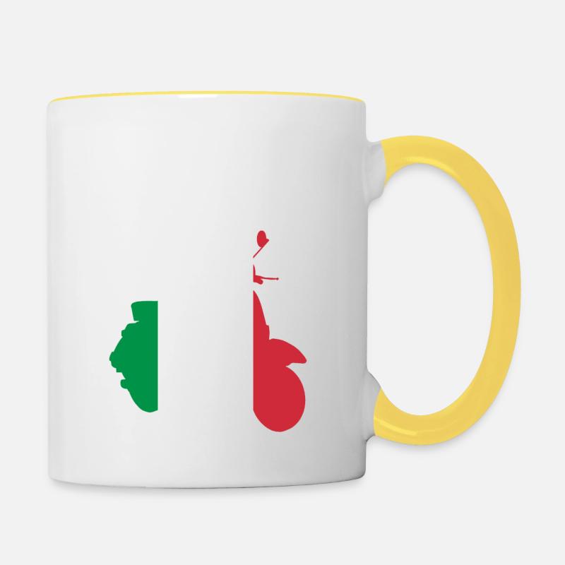 Wantodrive - Tasse zweifarbig - Weiß/Gelb